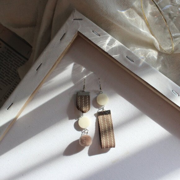 Geometric Earrings Lovely Earrings handmade earrings for her - Picture 2 of 7